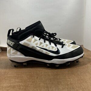Nike Superbad Black White Football Cleats RARE  2010 442269-101 Men Size 12.5